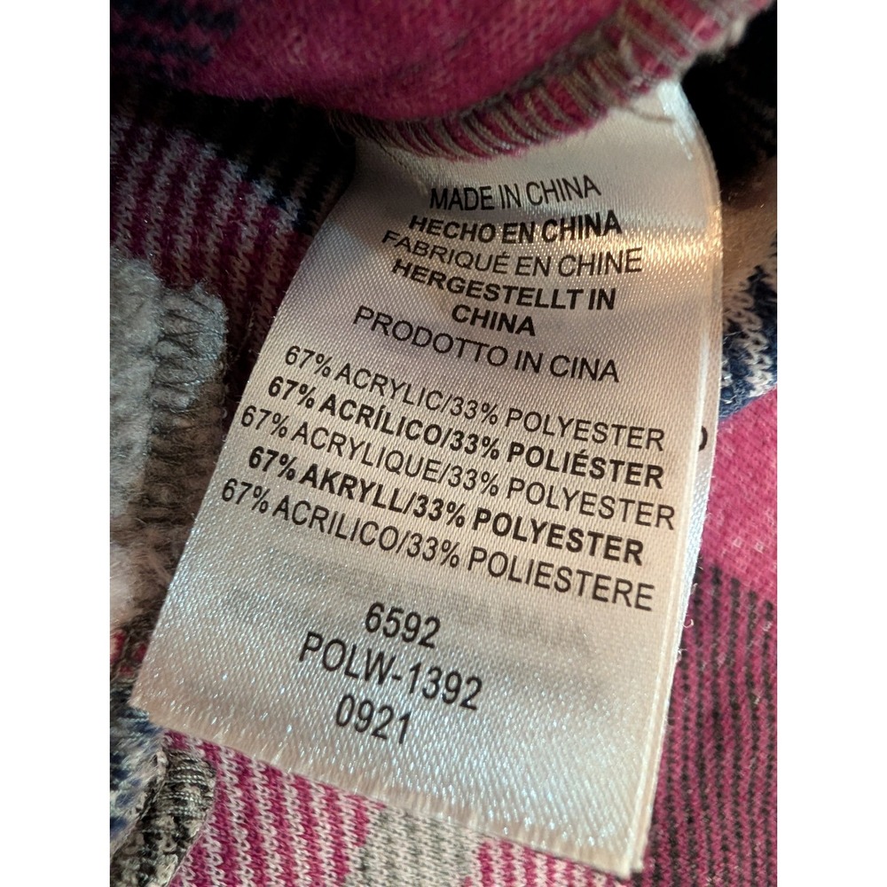 Legendary Whitetails Womens Small Plaid Sherpa Fleece Shacket Jacket Berry Pink - Picture 6 of 9